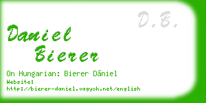 daniel bierer business card