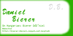 daniel bierer business card